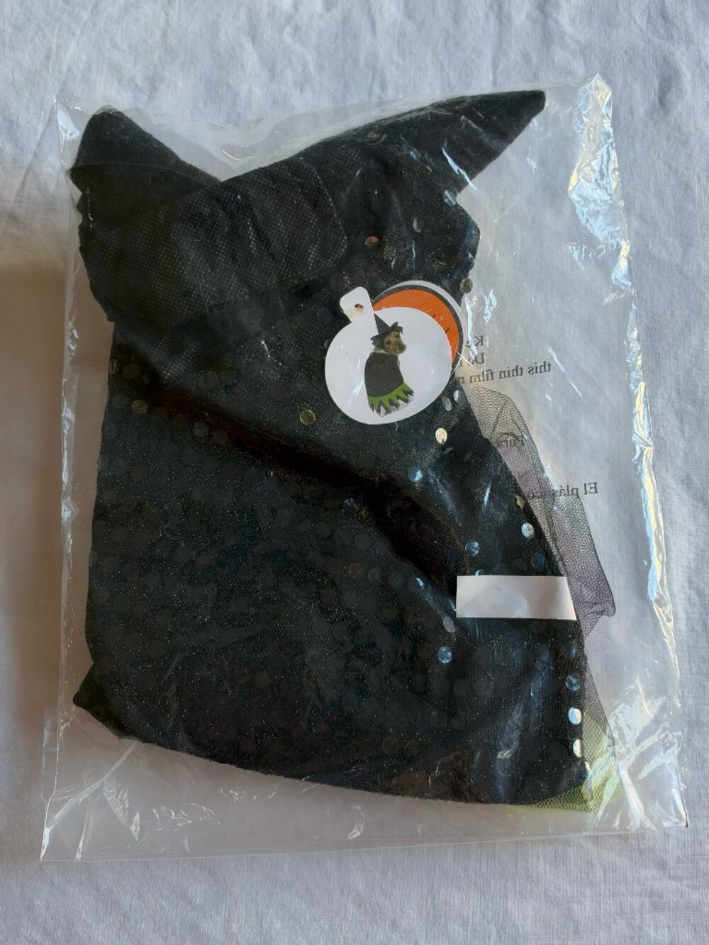 Pet Costume Black & Green Witch Costume for Dog - Small, up to 18 lbs - SEALED
